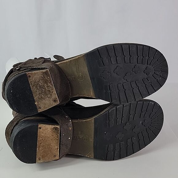 All Saints Suede Leather Harness Women's Ankle Boots - Picture 10 of 13